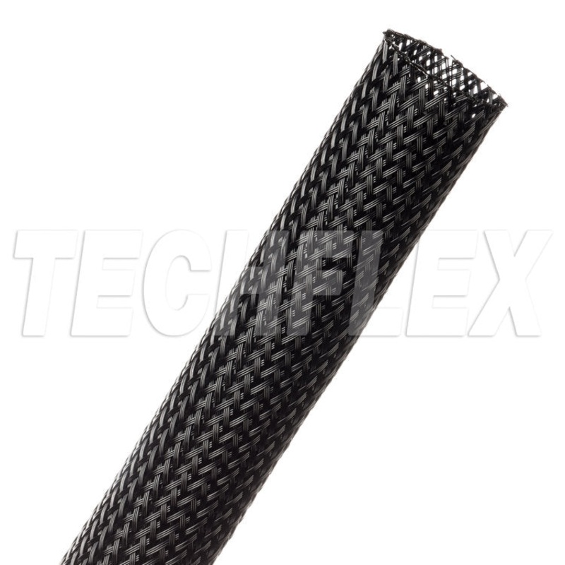 NYN1.25BK, Techflex Nylon Flex Tube, 3/4″ to 1″, 50ft Length