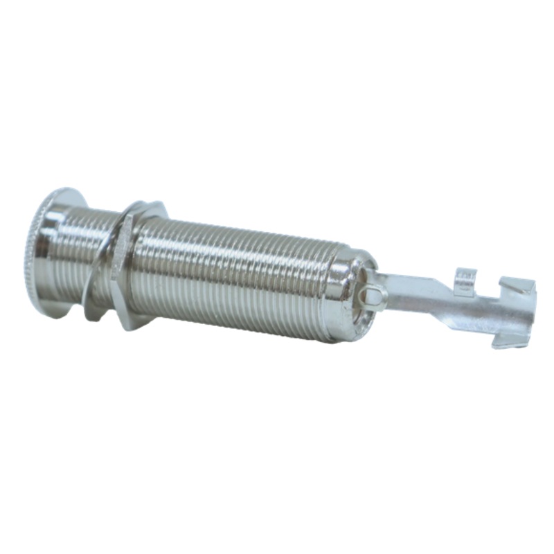 Switchcraft 151 – 1/4″ Mono 2-Conductor Thick Panel Mount Jack w/Cable Clamp, Nickel Finish