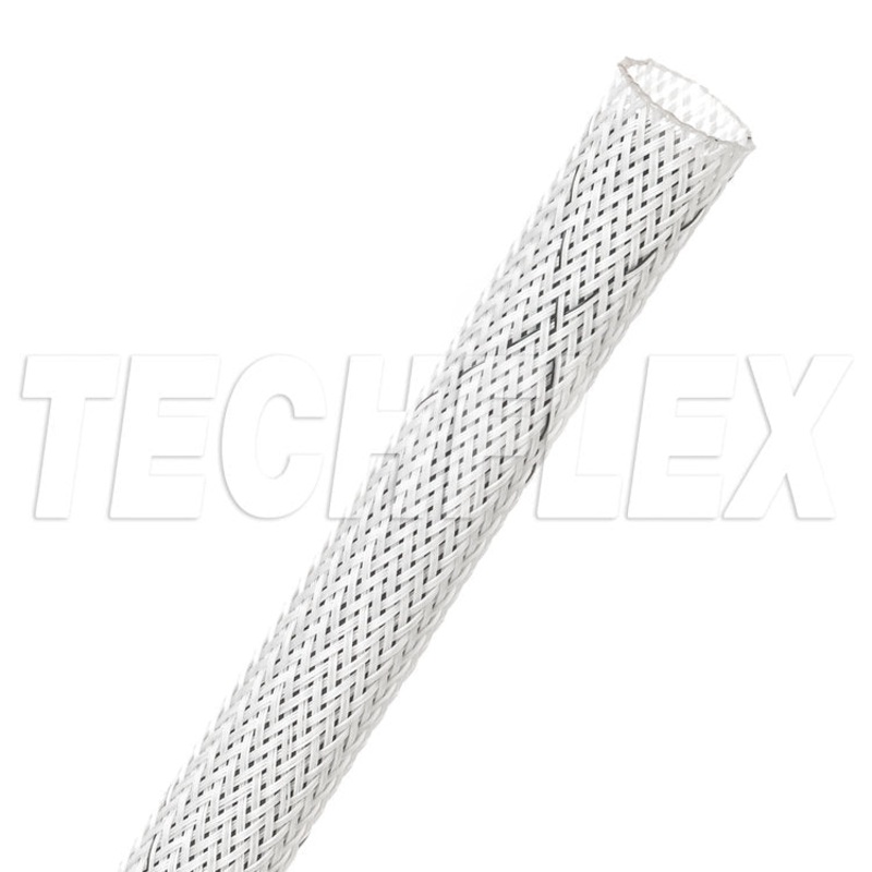TechFlex Flame Retardant CCF0.38TW – 3/8″ – White w/ Black Tracer, Per Foot