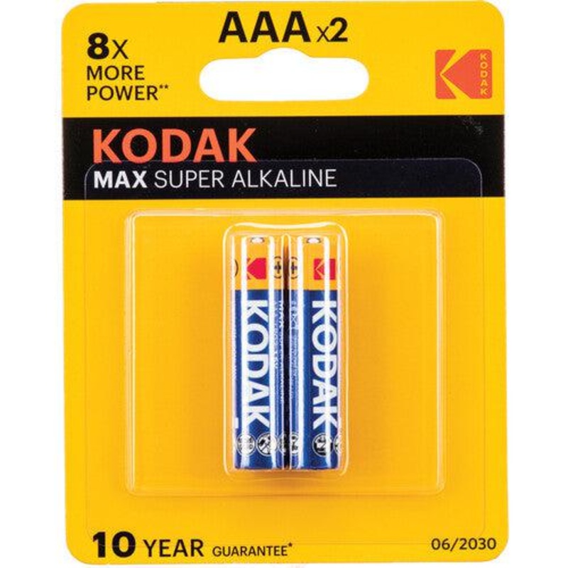 Kodak 30070387 Max Alkaline AAA 2-Pack Blister