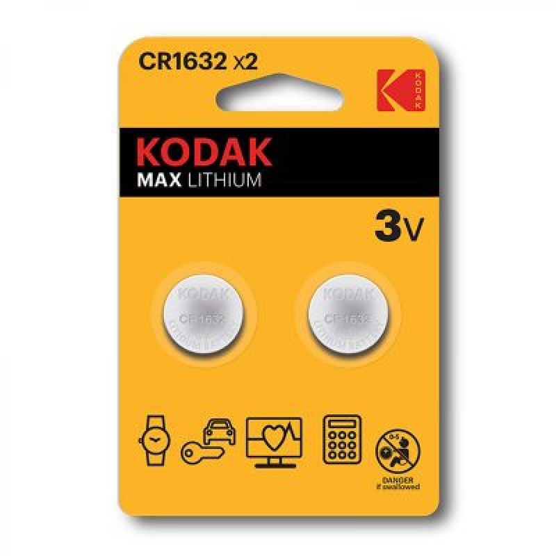 Kodak CR-1632 2-Pack Lithium Coin
