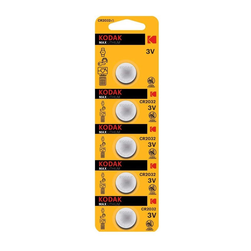 Kodak CR-2032 5-Pack Lithium Coin