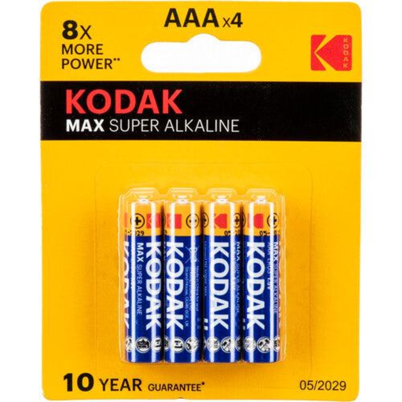 Kodak Max Alkaline AAA-4 Pack of Battery