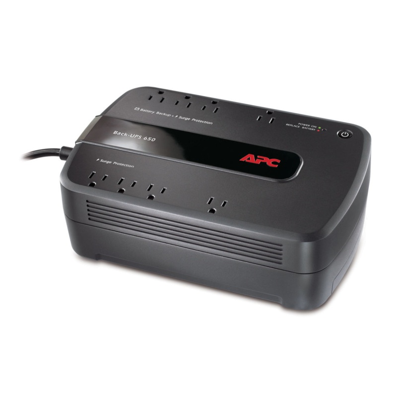 APC Back-UPS 650 8 Outlet Surge Protector & Battery Backup(BE650G1)-Grade A Refurbished