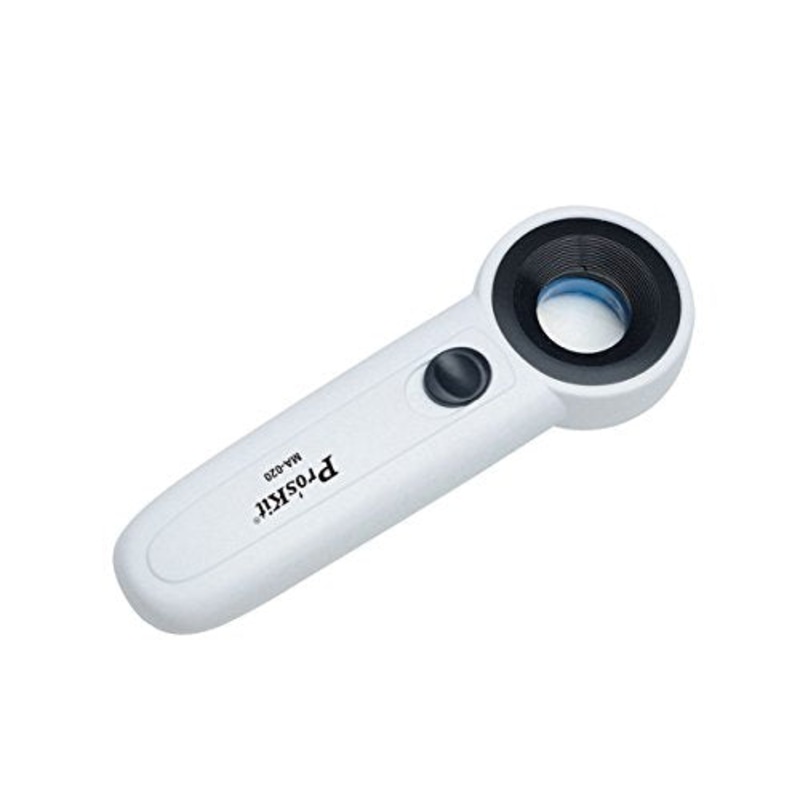 Pro’sKit MA-020 Handheld LED Light Magnifier, 22X