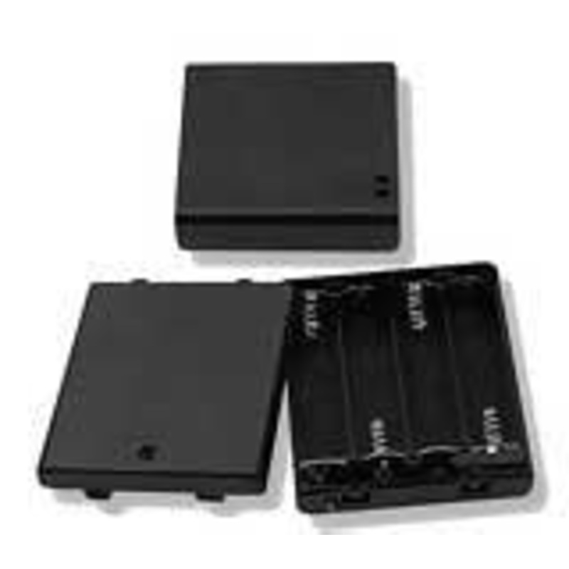 BH3411 Battery Holder 4 X AA Cells With Cover & Switch