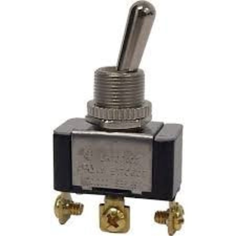 GC Electronics 35-155 Heavy Duty Toggle Switch, SPDT (On)-Off-(On), Screw Terminal