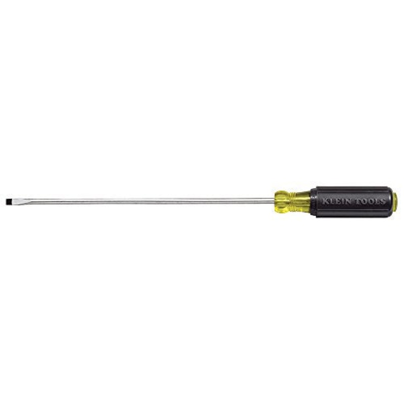 Klein Tools, 608-10, Screwdriver, Cabinet, 1/8×10 In, Round