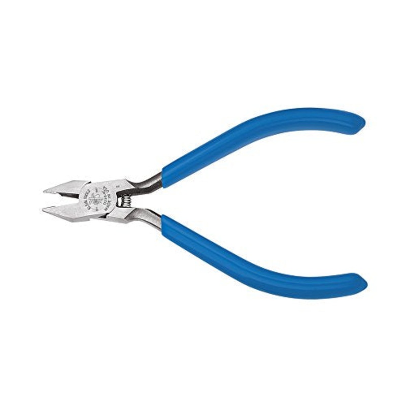 Klein Tools D209-4C Electronics Midget Diagonal-Cutting Pliers, Short Jaws with Induction Hardened Beveled Cutting Edges, 4-Inch