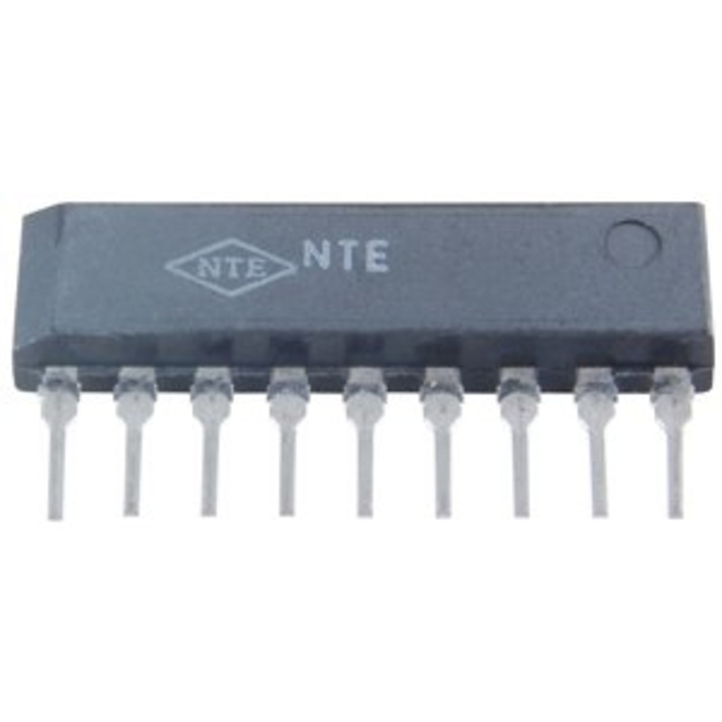 NTE1829 INTEGRATED CIRCUIT QUAD TRANSISTOR ARRAY 5K OHM 9-LEAD SIP