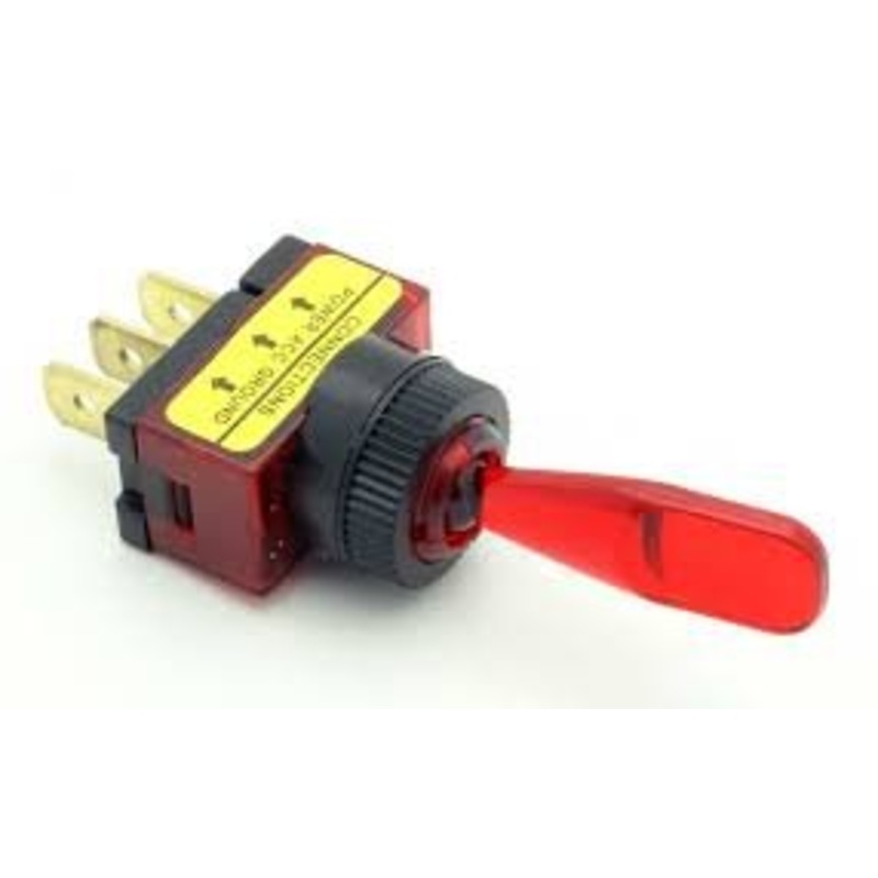 Philmore 30-12147 Auto/Marine Lighted Toggle Switch Red