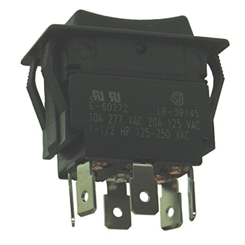 Philmore LKG Double Pole Heavy Duty Momentary Rocker Switch – DPDT / (On) – Off – (On) : 30-695