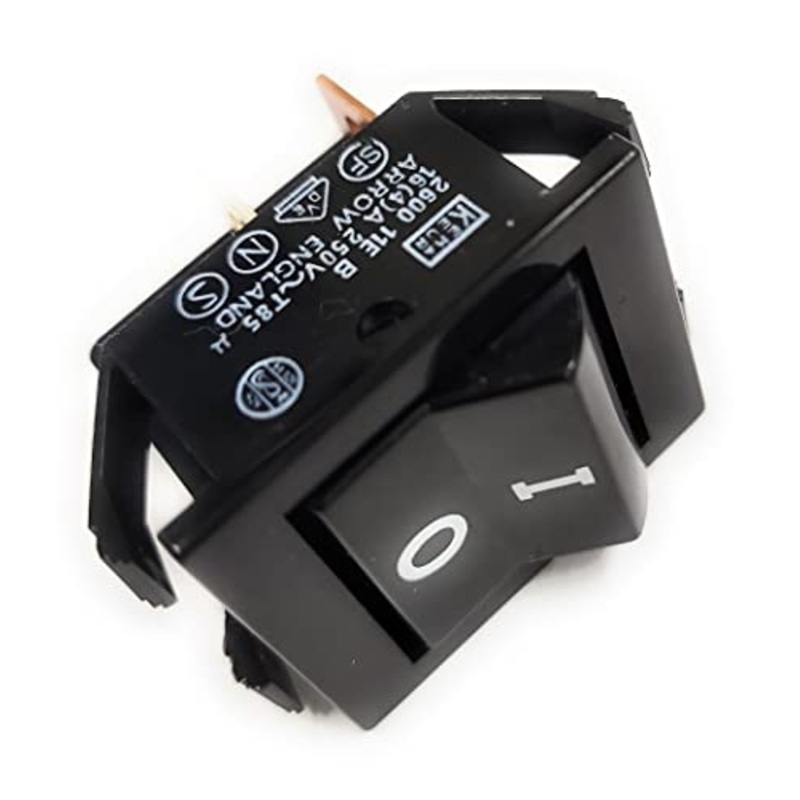 2600-11E-B ROCKER SWITCH (1PC)16A 16 AMP 250VOLT DPST ARROW ENGLAND 1.18 X .85 HOLE SIZE
