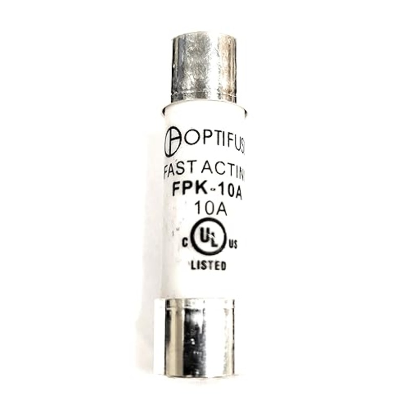 Fuse 10 AMP 10AMP 600V FPK-10A (1PC) OPTIFUSE EQUIV to KTK-10 KLK010 ATM10 1.5 INCH Long Fast Acting UL Listed