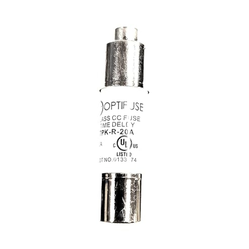 Fuse 20 AMP 20AMP 600V TPK-R-20A (1PC) OPTIFUSE EQUIV to FNQ-R-20 KLDR020 ATQR20 1.5 INCH Long TIME DELAY UL Listed (1.5 INCH Long) (with Nipple ONE END)