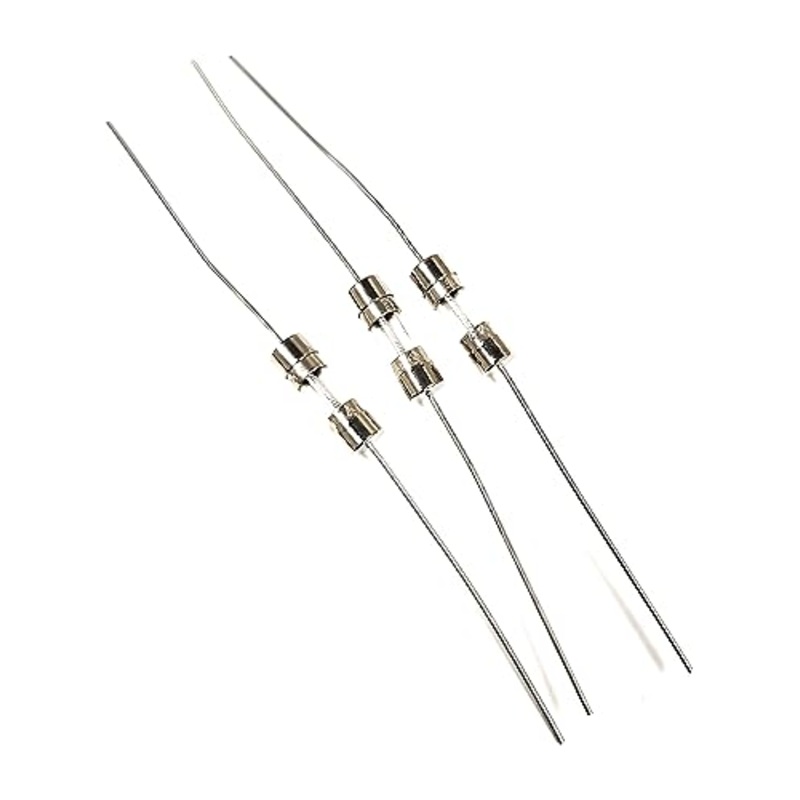 Fuse 230002 2AMP 2 AMP Pigtail Wire Leads 250V SLO BLO 2AG Glass Body (3PCS) LITTELFUSE 15MM X 4.8MM Body
