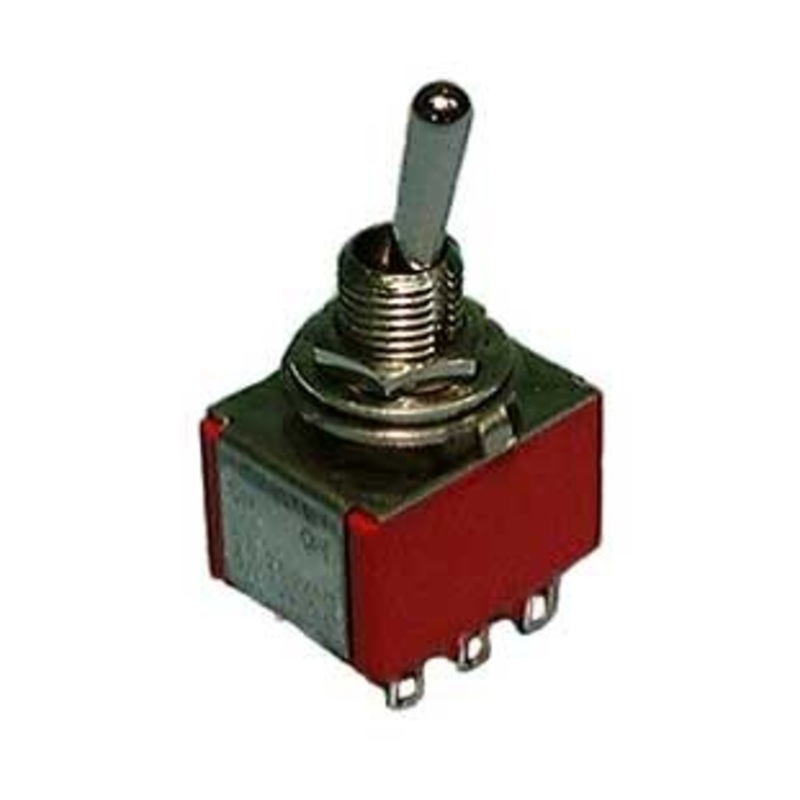Miniature Toggle Switch – 3PDT / On – On : 30-10022