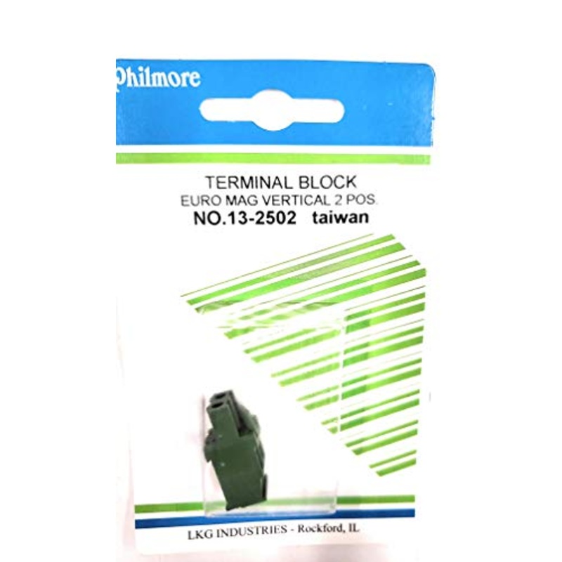 Vertical Female Euro Mag Terminal Block (2 Position) : 13-2502