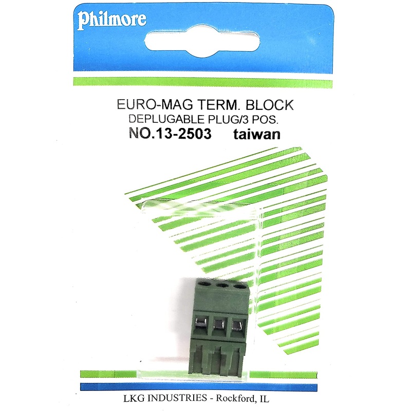 Vertical Female Euro Mag Terminal Block (3 Position) : 13-2503