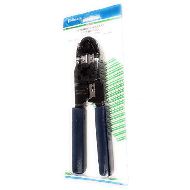 WS210 CRIMP TOOL 10 CONDUCTOR MODULAR CUTS STRIPS CRIMPS RJ50