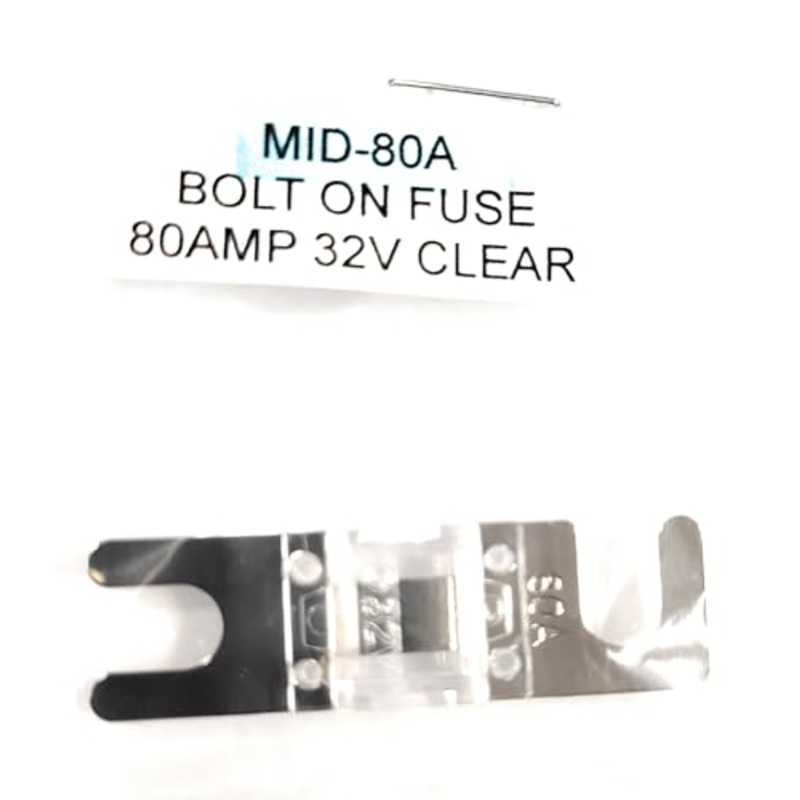 Fuse MID-80A OPTIFUSE Automotive Type Bolt Down Fuse (1PC) 1.75″ Long X 1/2″ Wide with Open Ends for Easy Install