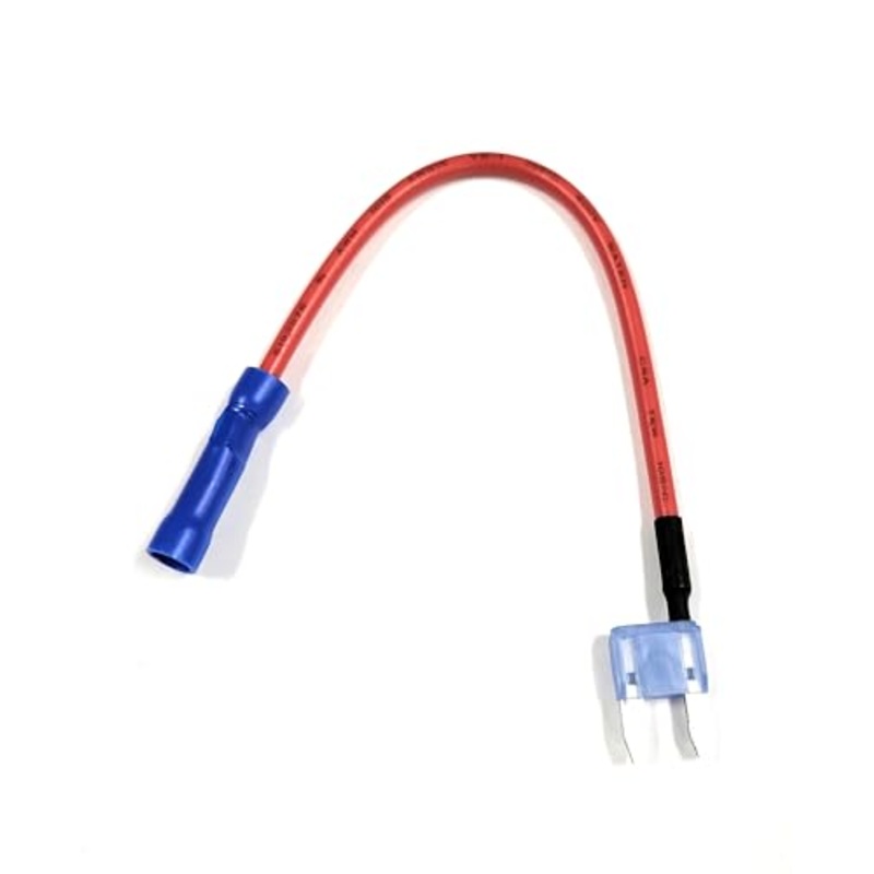 Fuse TAP for Automotive Mini Blade 15 AMP (1 Unit) HAS 15 AMP Mini Blade Fuse to 5 INCH Wire with Butt Connector OPTIFUSE ANM-W-15A-16R