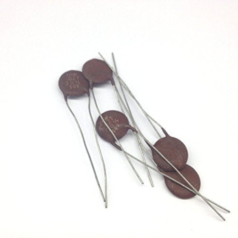 CD273-50M Ceramic Capacitors .027uf, 27nf, 50V +/- 20% Tolerance Radial Leads (5 pieces)
