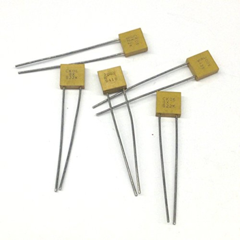 CK06BX822K Ceramic Capacitors .0082uf, 8.2nf, 8200pf, 200V +/- 10% Tolerance Radial Leads (5 pieces)