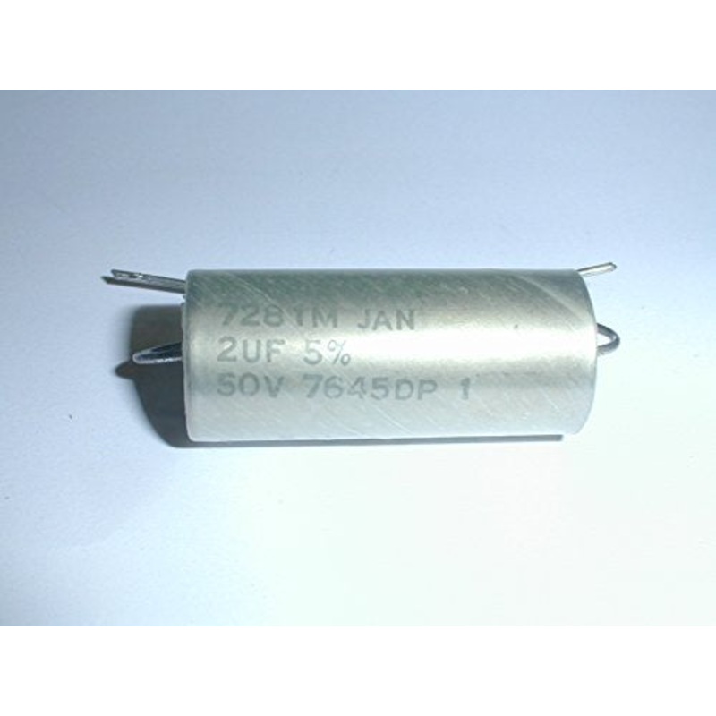 M83421/01-7281M 2uf 50V 5% Hermetically-Sealed Axial-Lead Metalized-Polycarbonate Capacitors to Military Specification MIL-C 83421/01
