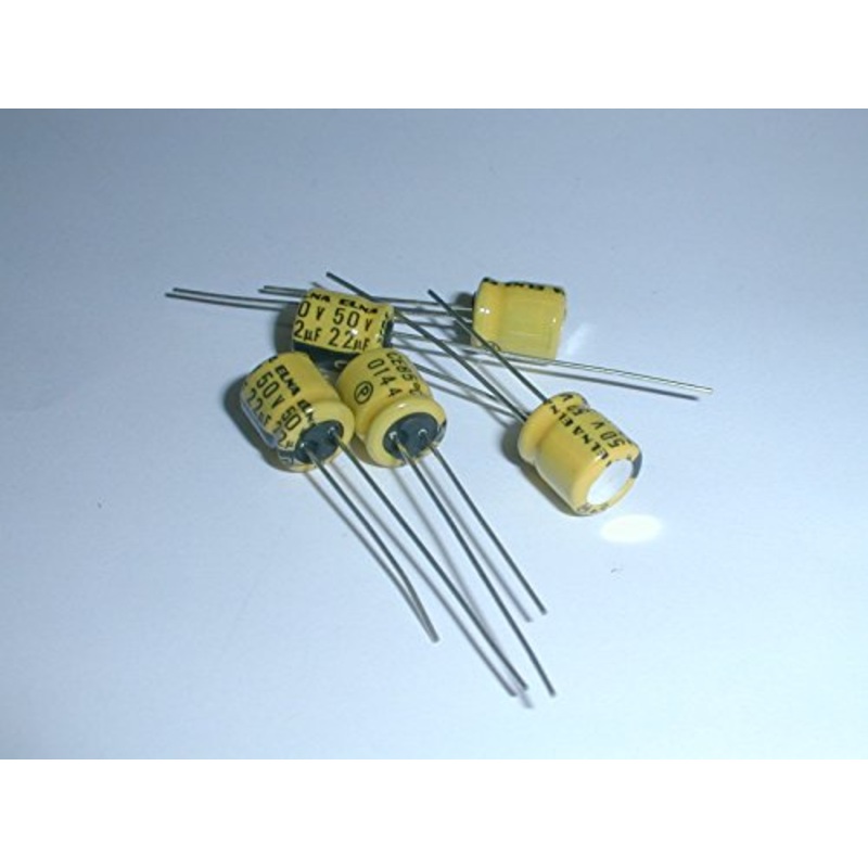 RC2-50V220MB Miniature Electrolytic Capacitors 22uf 50V, Radial Lead, 85deg C, 6.3 x 7mm (5 pieces)