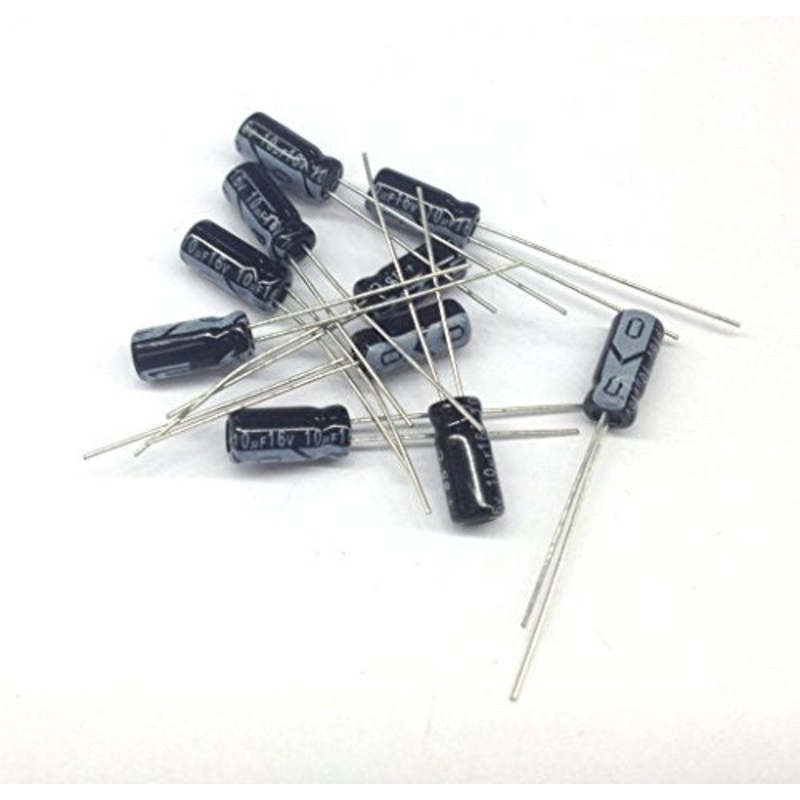 RE2-16V100M Electrolytic Capacitors 10uf 16V 85C Radial Leads 5 x 11mm Size (10 pieces)