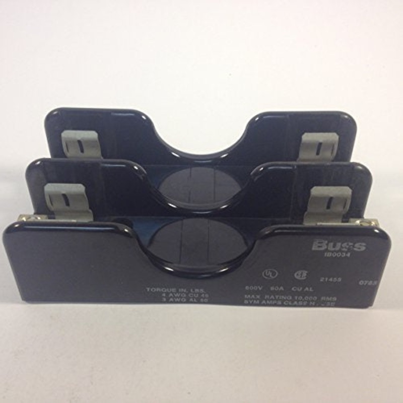 1B0034 Fuse Holder 2 Pole for 60A 600V Max Class H Fuses (1 piece)