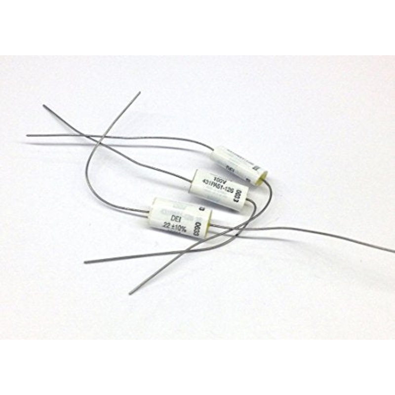 431PA51-126 Film Capacitors .22uf 100V +/- 10% Tolerance Axial Lead (3 pieces)