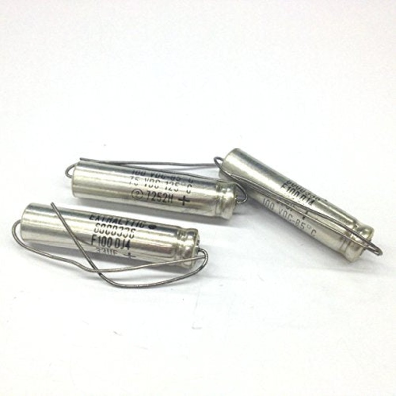 600D336F100DJ4 Electrolytic Capacitors 33uf 100VDC 85C 10 x 42mm Axial Leads (3 pieces)