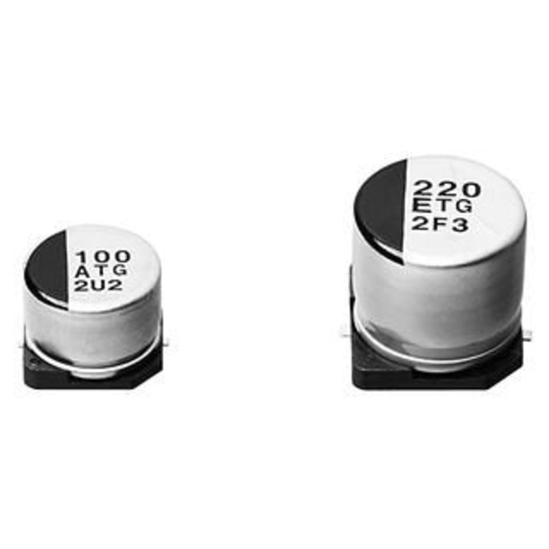Aluminum Electrolytic Capacitors – SMD 100UF 25V ELECT TG SMD