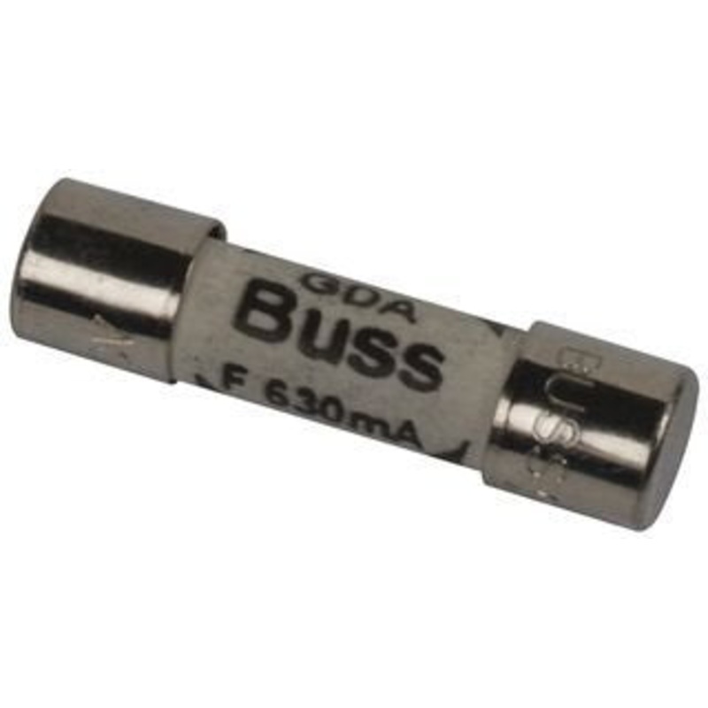 BUSSMANN BY EATON BK/GDA-630MA FUSE, CARTRIDGE, 630mA, 5X20MM, FAST ACT (1 piece)
