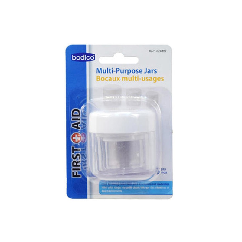 74327 – TRAVEL JARS PLASTIC 3PCS/PACK ASSORTED SIZES TRANSPARENT