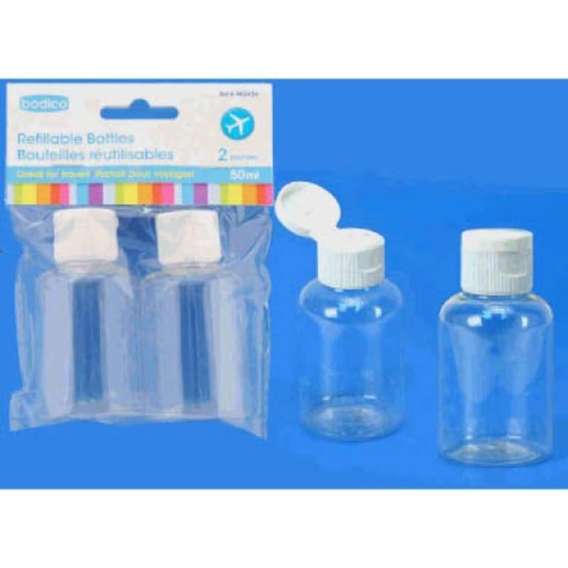 82454 – TRAVEL BOTTLES 50ML  (2 pcs/pkg)