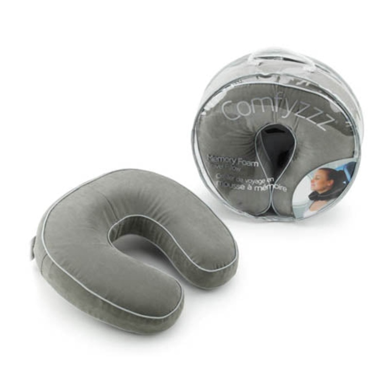85-6641 – TRAVEL PILLOW MEMORY FOAM ASSORTED COLORS