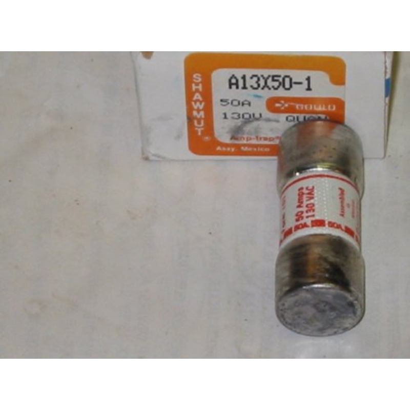 A13X50-1 GOULD FERRAZ SHAWMUT 50 AMP, 130V SEMICONDUCTOR FUSE, FORM 101,TYPE 1, MERSEN