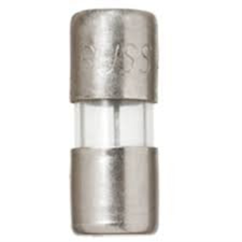 AGA-500ma Glass Fuse 1/2A 125V Fast Acting 1/4 x 5/8 (5 pack)