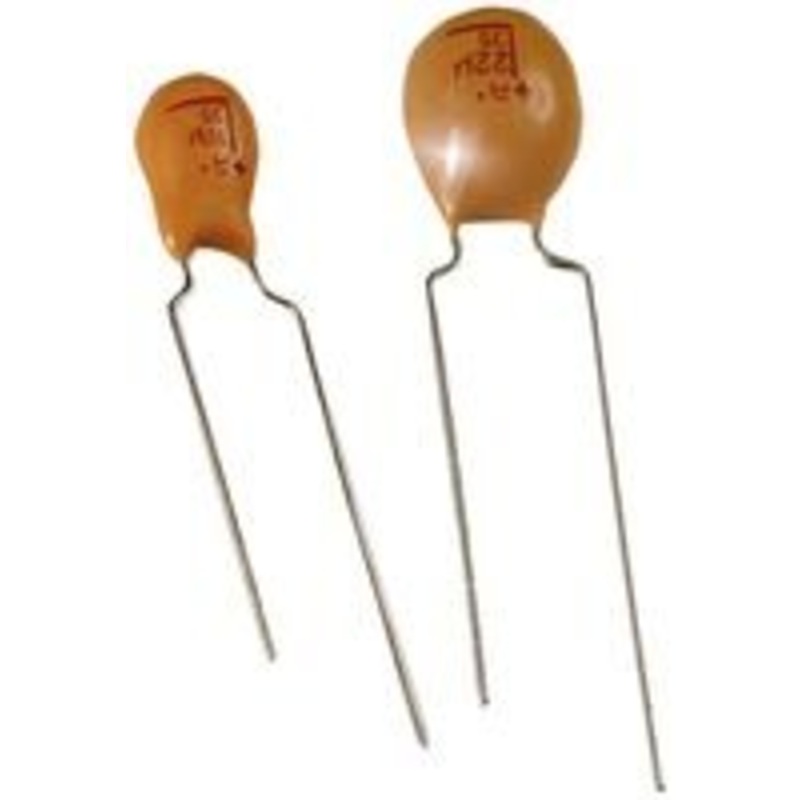 AVX TAP475K016SCS CAPACITOR TANT, 4.7UF, 16V, 5 OHM, 0.1, RAD (10 pieces)