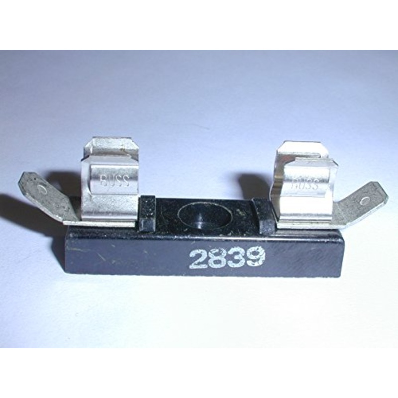 Bussmann 2839 Fuse Block for 3AG Fuses 15A Max, .250 QC Termination (1 piece)