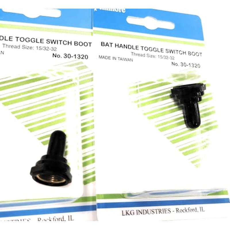Philmore 30-1320 Toggle Switch Rubber Boot Cover, Set of 2, 15/32-32 Thread
