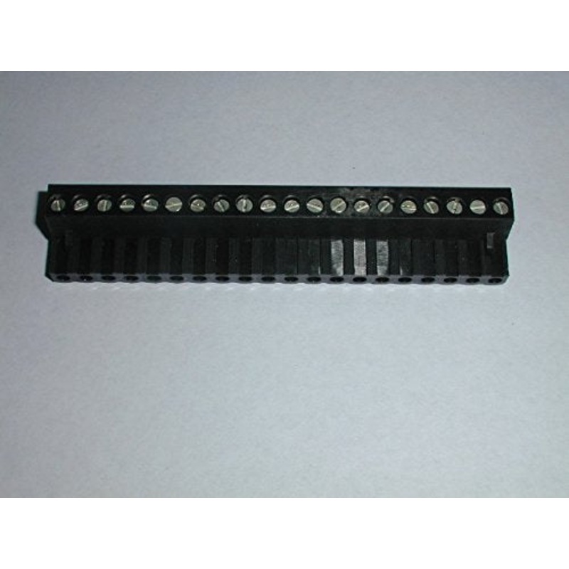Phoenix Contact 1749768 20 Position Terminal Block Plug, Black, Gold Plated Contacts