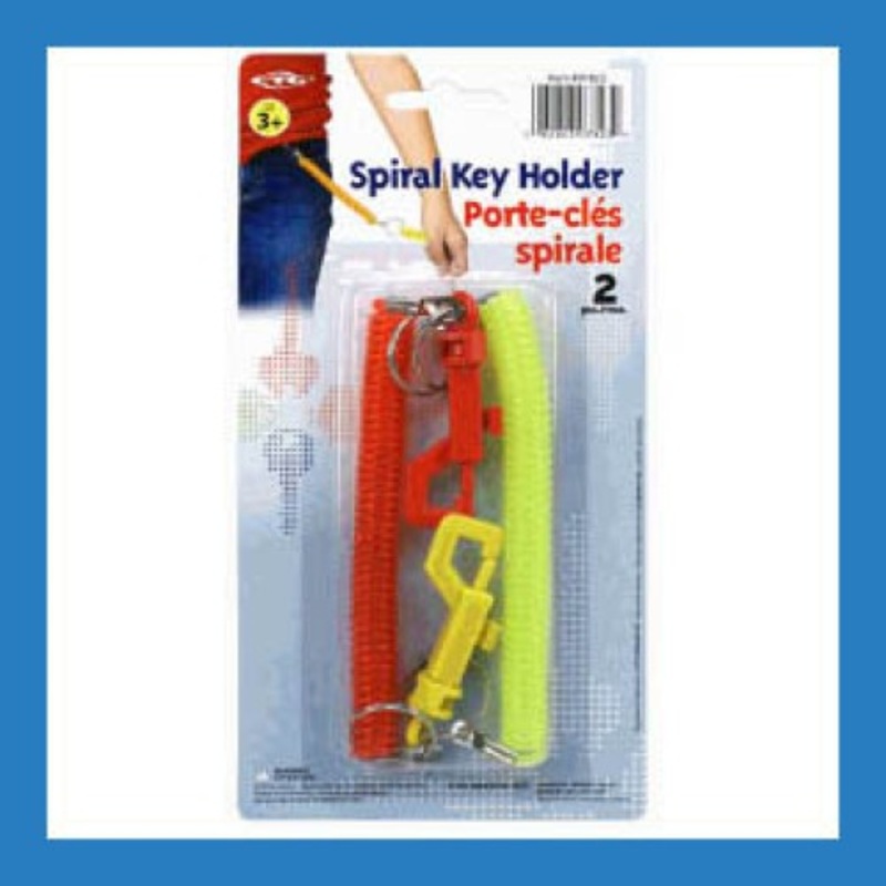 07823 – KEYHOLDER SPIRAL ASSORTED COLORS  (2 pcs/pkg)