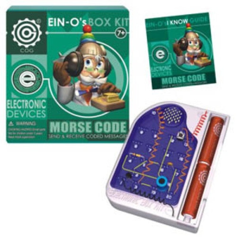 32382-MORSE – MORSE CODE-ELECTRONIC DEVICES DISPLAY IN WHITE BOX