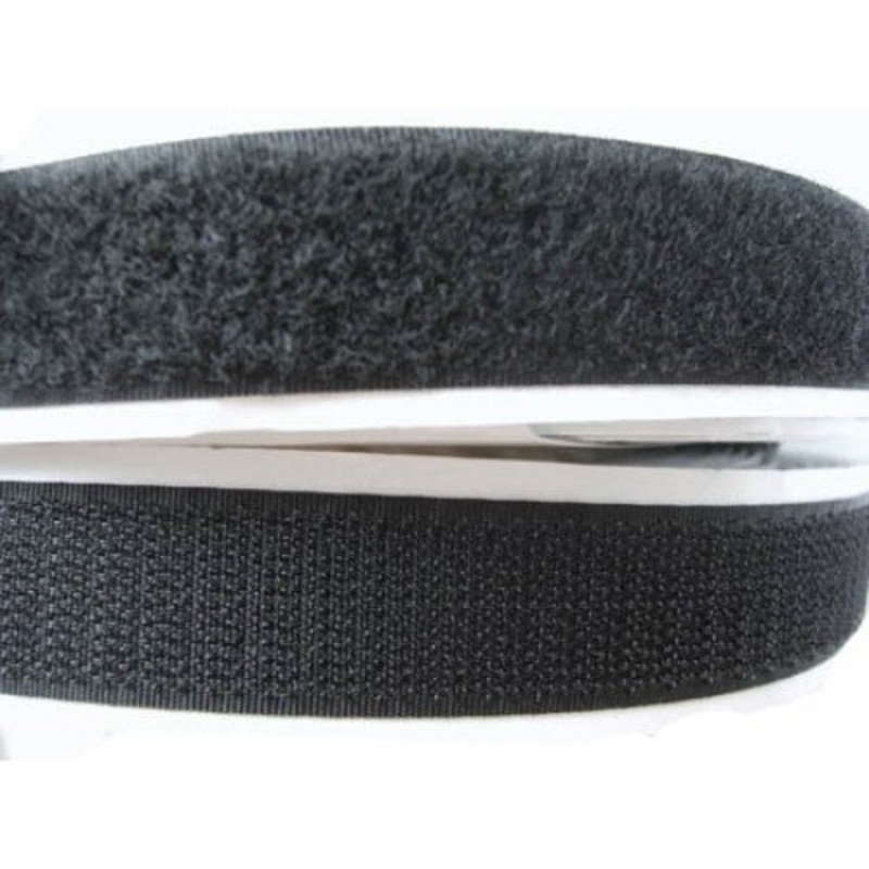 7410 – VELCRO HOOK AND LOOP BLK ADHESIVE ON TAPE 19MM X 15FT