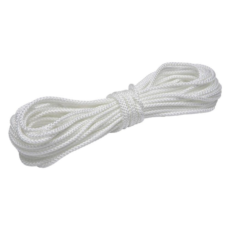 830 – ROPE POLY BRAID 3/16INX100FT ALL PURPOSE CLOTHESLINE WHITE