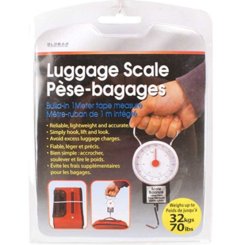 83061 – LUGGAGE SCALE ANALOG MAX WEIGHT CAPACITY:32KG(70LBS)